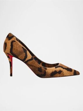 Christian Louboutin 80mm Miss Z Leopard-Printed Pony Pumps
